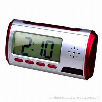 Concealed Clock DVR, Motion Sensor Video Recorder, Audio and Photograph, High-definition